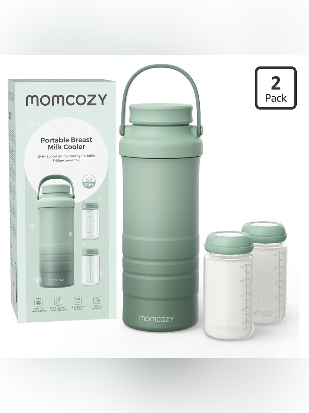 MomCozy 22oz Portable Breastmilk Cooler
